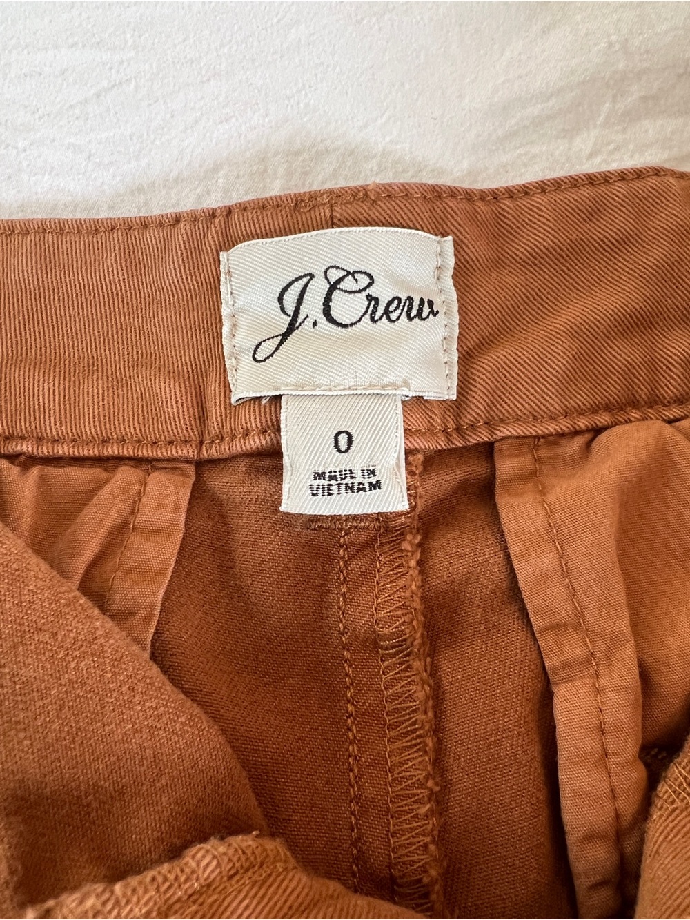 J. Crew Women's Rust Brown Shorts 0/XS - Picture 3 of 7